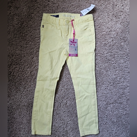Vigoss Other - Girls Vigoss Lemon Yellow Skinny Jeans 5t Girl 5 Pants